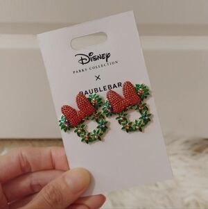 🎄FIRM! NWT DISNEY PARKS COLLECTION X BAUBLEBAR MINNIE MOUSE CHRISTMAS WREATH EA